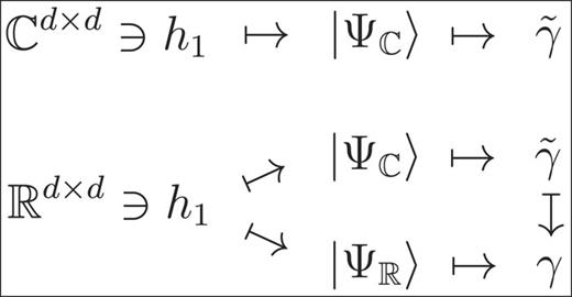 Our novel and more systematic perspective on 1RDMFT reveals that v-representability is a relative concept: it refers to the scope (set of variables h1) and the choice of the corresponding conjugate variable. For time-reversal invariant systems, this yields in the context of 1RDMFT four variants, Cd×d∋h1↦γ̃, Rd×d∋h1↦γ̃, and Rd×d∋h1↦γ, where the latter may involve complex (ΨC) or real-valued (ΨR) N-fermion ground states.