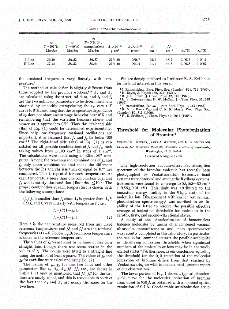 First page of Threshold for Molecular Photoionization of Bromine