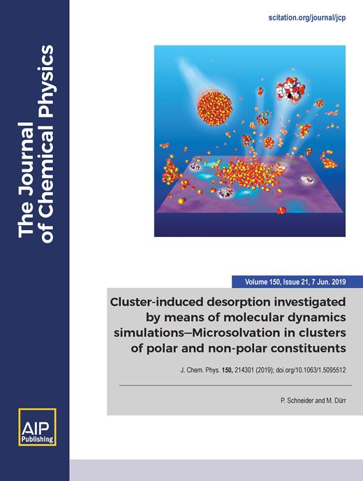 The Journal of Chemical Physics Cover Image for Volume 150, Issue 21