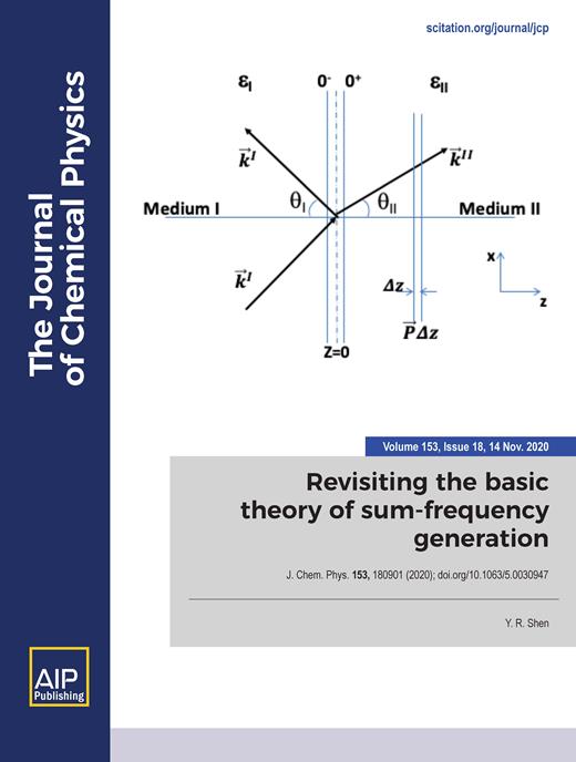 The Journal of Chemical Physics Cover Image for Volume 153, Issue 18