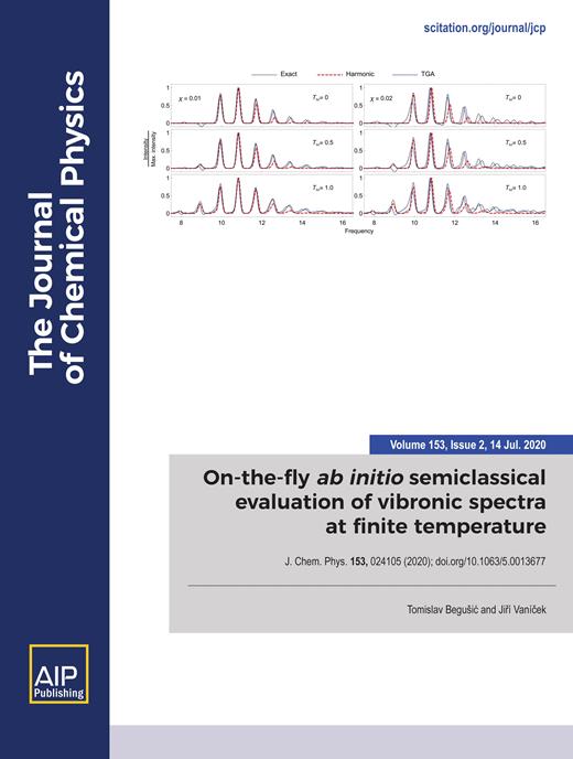 The Journal of Chemical Physics Cover Image for Volume 153, Issue 2