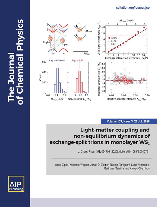 The Journal of Chemical Physics Cover Image for Volume 153, Issue 3