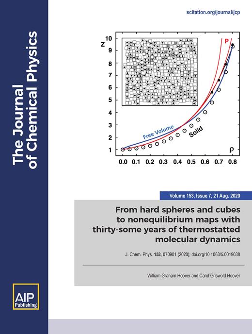 The Journal of Chemical Physics Cover Image for Volume 153, Issue 7