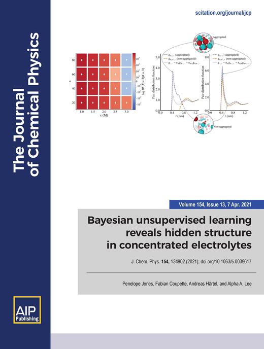 The Journal of Chemical Physics Cover Image for Volume 154, Issue 13