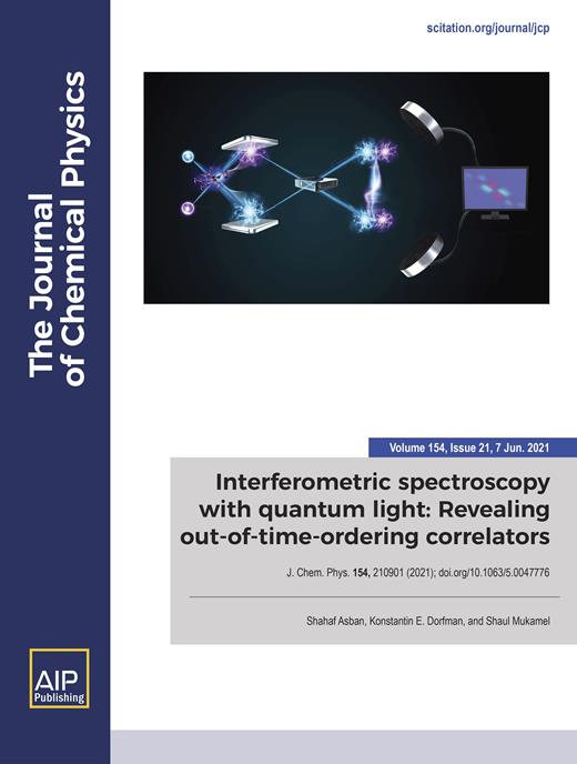 The Journal of Chemical Physics Cover Image for Volume 154, Issue 21