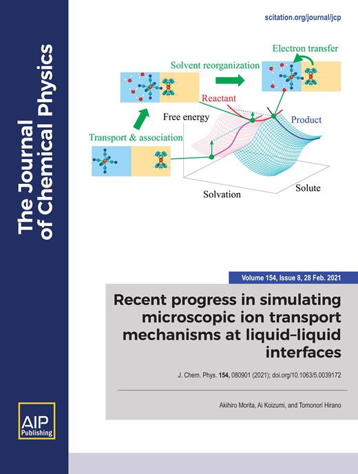 The Journal of Chemical Physics Cover Image for Volume 154, Issue 8