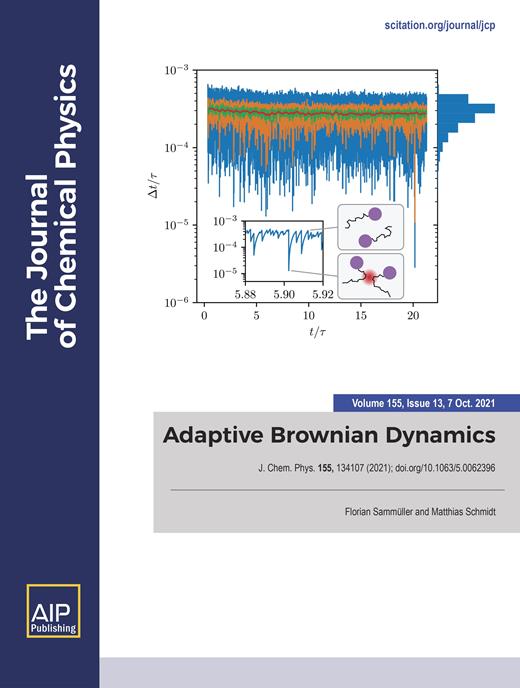 The Journal of Chemical Physics Cover Image for Volume 155, Issue 13