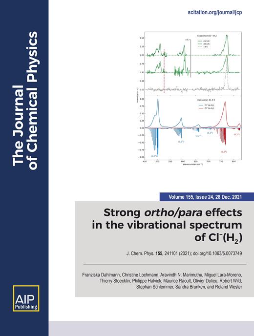 The Journal of Chemical Physics Cover Image for Volume 155, Issue 24