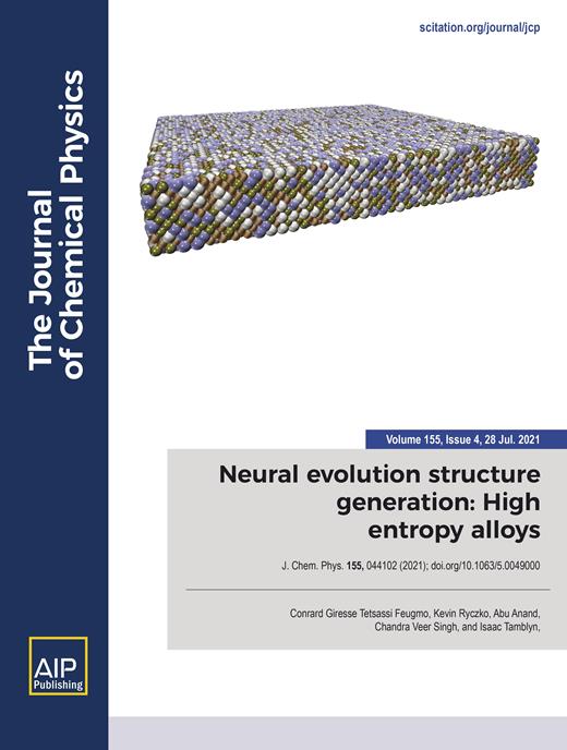 The Journal of Chemical Physics Cover Image for Volume 155, Issue 4