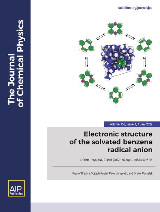 The Journal of Chemical Physics Cover Image for Volume 156, Issue 1