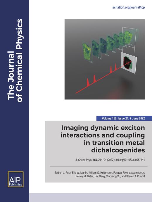 The Journal of Chemical Physics Cover Image for Volume 156, Issue 21