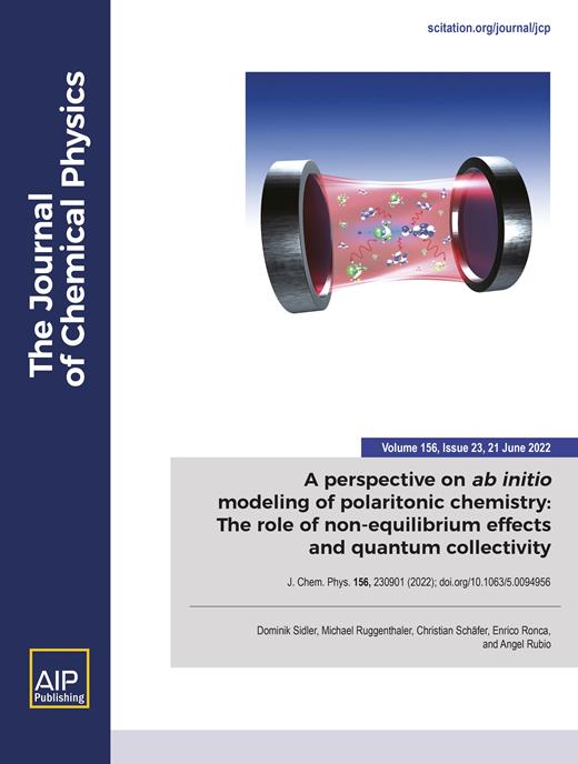 The Journal of Chemical Physics Cover Image for Volume 156, Issue 23