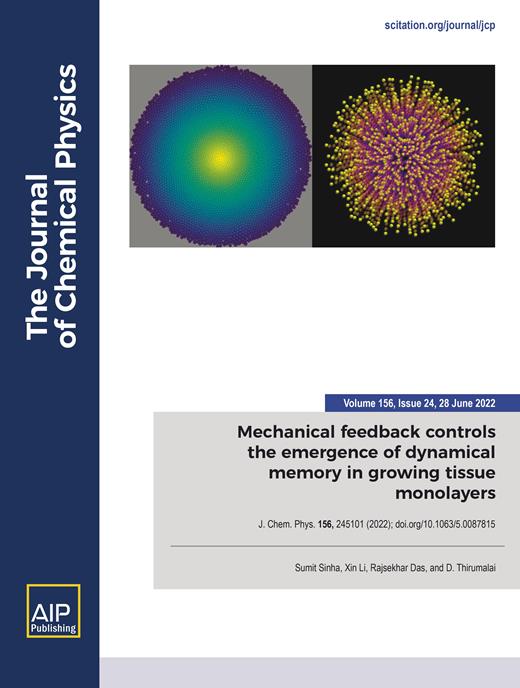The Journal of Chemical Physics Cover Image for Volume 156, Issue 24