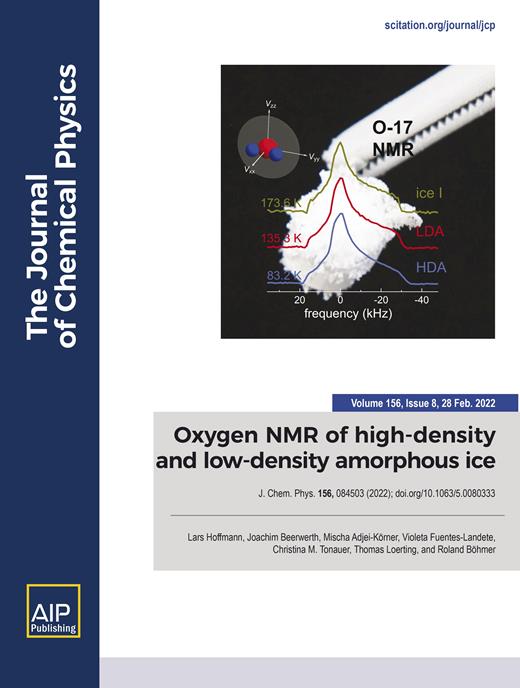 The Journal of Chemical Physics Cover Image for Volume 156, Issue 8