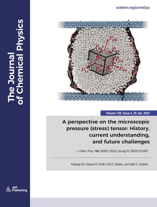 The Journal of Chemical Physics Cover Image for Volume 158, Issue 4