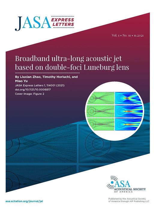 Volume 1 Issue 11 JASA Express Letters AIP Publishing