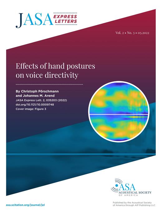 JASA Express Letters Cover Image for Volume 2, Issue 3