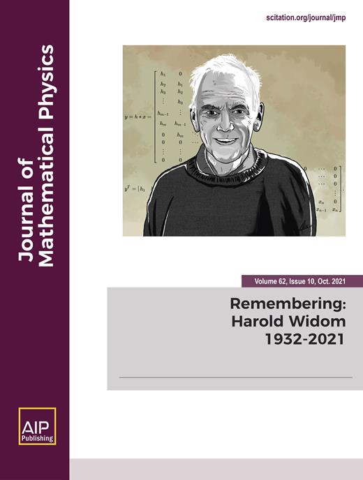 Journal of Mathematical Physics Cover Image for Volume 62, Issue 10
