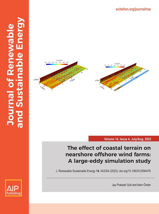 Journal of Renewable and Sustainable Energy Cover Image for Volume 14, Issue 4