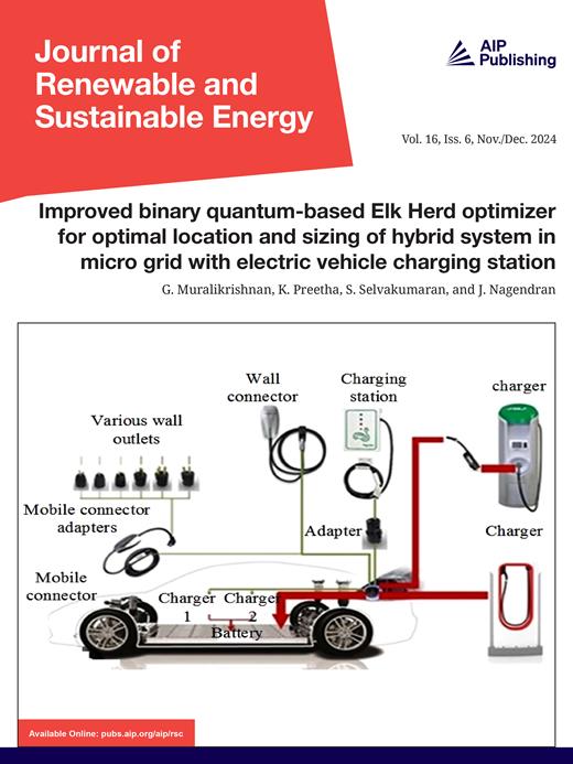 Journal of Renewable and Sustainable Energy Cover Image for Volume 16, Issue 6