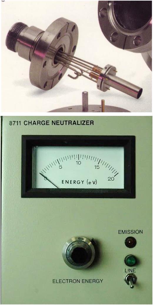 Photos of the S-Probe flood gun system (rf Service-Physics LLC).