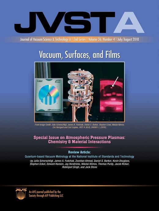 Journal of Vacuum Science & Technology A Cover Image for Volume 36, Issue 4