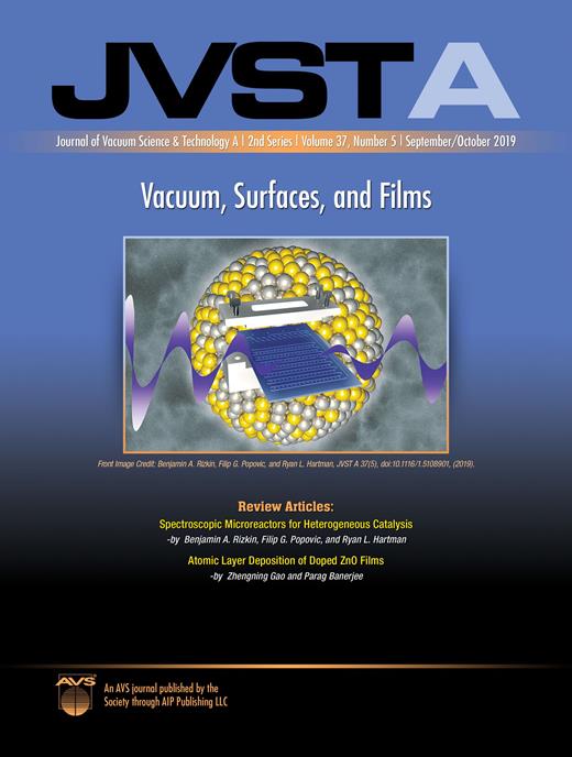 Journal of Vacuum Science & Technology A Cover Image for Volume 37, Issue 5