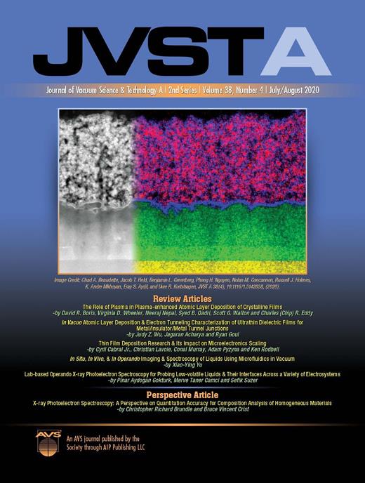 Journal of Vacuum Science & Technology A Cover Image for Volume 38, Issue 4