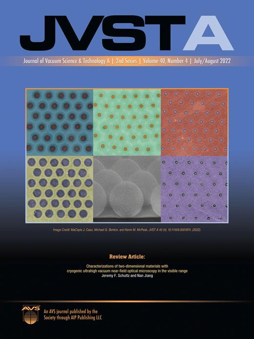 Journal of Vacuum Science & Technology A Cover Image for Volume 40, Issue 4