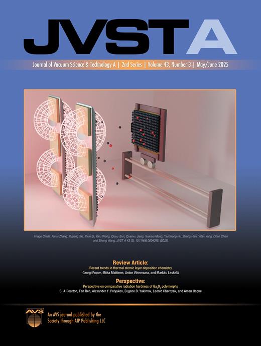 Journal of Vacuum Science & Technology A Cover Image for Volume 43, Issue 3