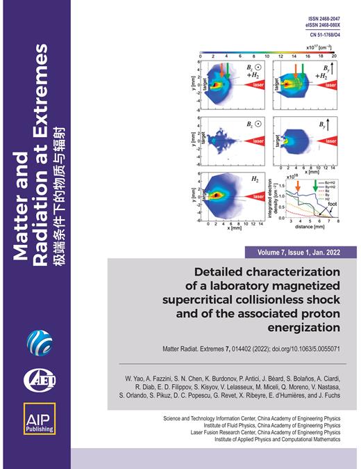 Matter and Radiation at Extremes Cover Image for Volume 7, Issue 1