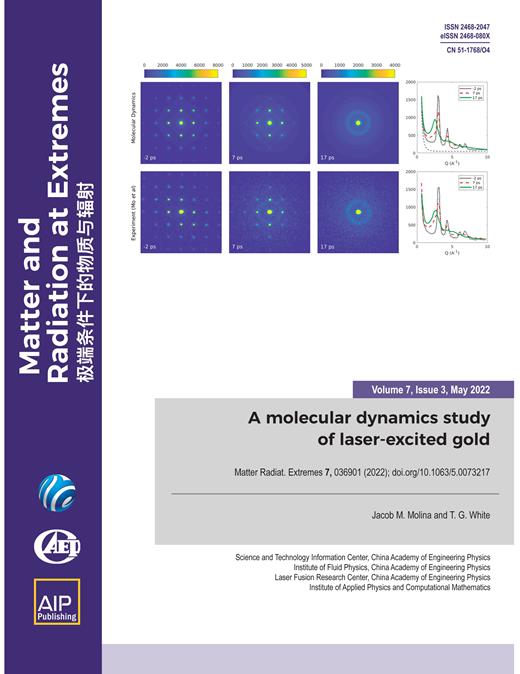 Matter and Radiation at Extremes Cover Image for Volume 7, Issue 3