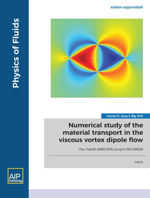 Physics of Fluids Cover Image for Volume 31, Issue 5