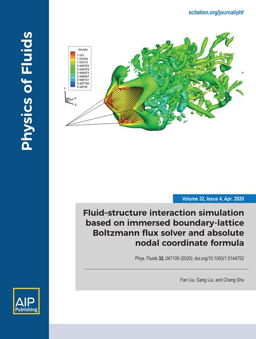 Physics of Fluids Cover Image for Volume 32, Issue 4