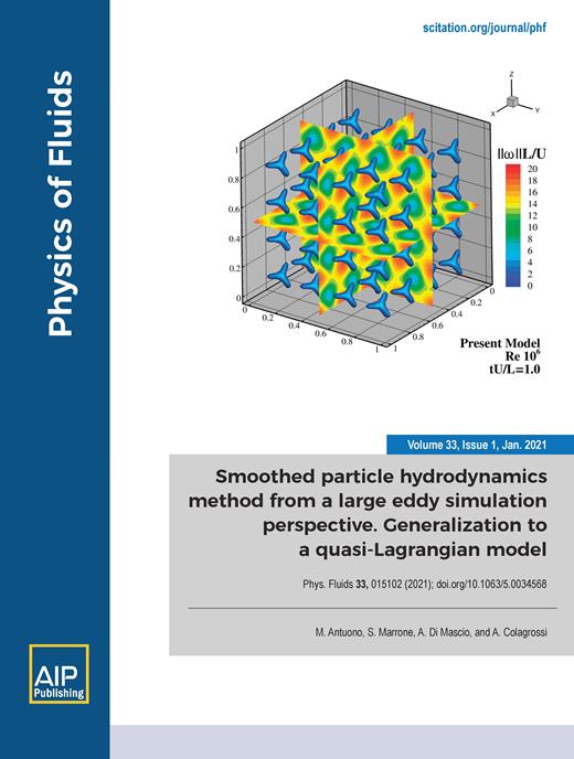 Physics of Fluids Cover Image for Volume 33, Issue 1