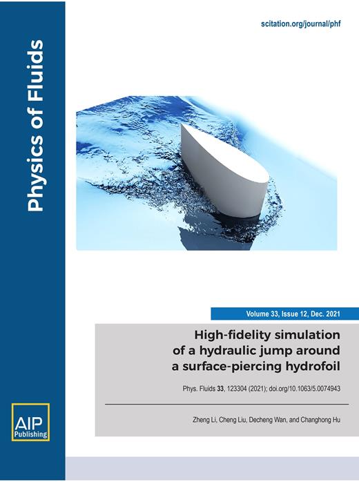 Physics of Fluids Cover Image for Volume 33, Issue 12