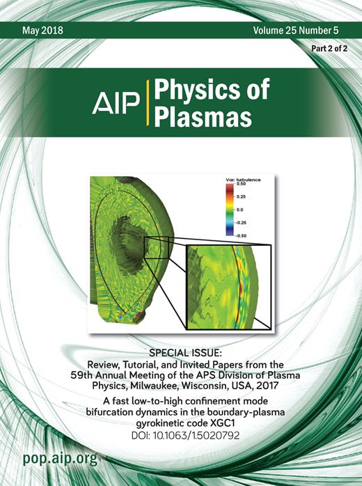 Physics of Plasmas Cover Image for Volume 25, Issue 5