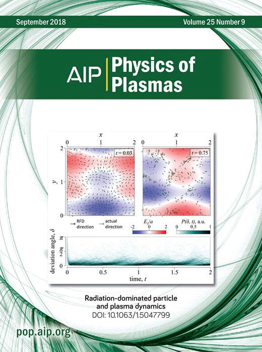 Physics of Plasmas Cover Image for Volume 25, Issue 9