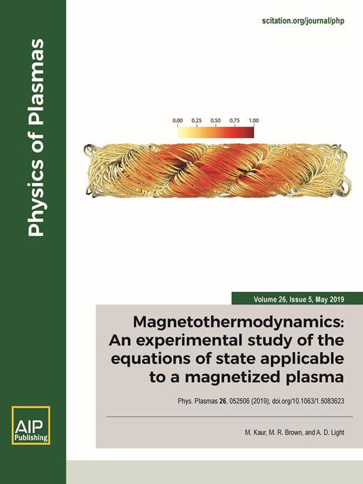 Physics of Plasmas Cover Image for Volume 26, Issue 5