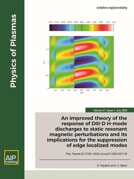 Physics of Plasmas Cover Image for Volume 27, Issue 7