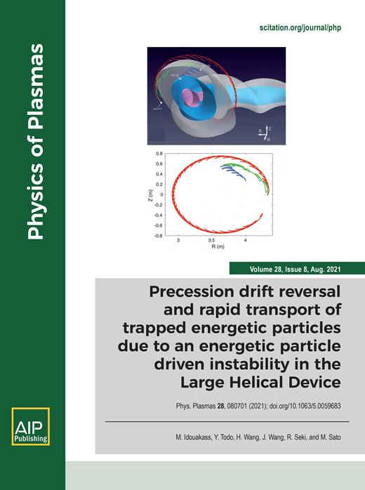 Physics of Plasmas Cover Image for Volume 28, Issue 8