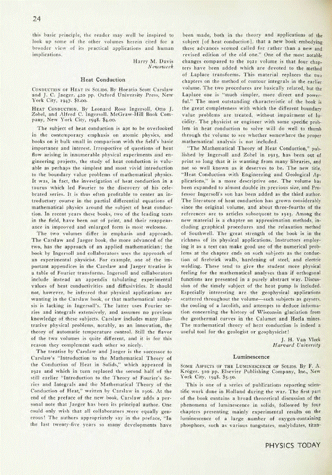 First page of <italic>Conduction of Heat in Solids</italic> and <italic>Heat Conduction</italic>