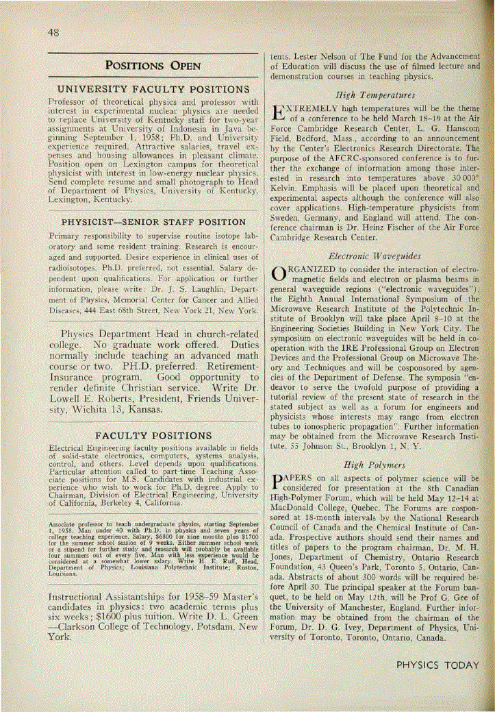 First page of High Polymers
