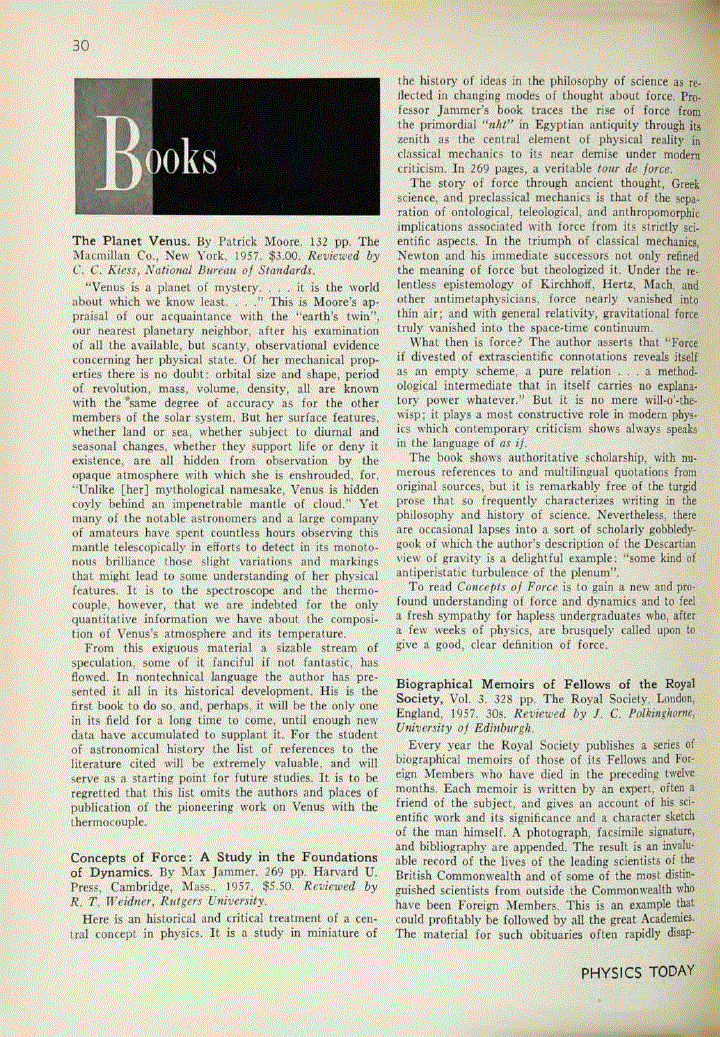 First page of <italic>The Planet Venus</italic>