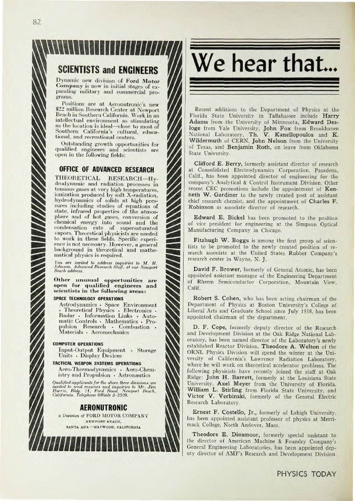 First page of We Hear That