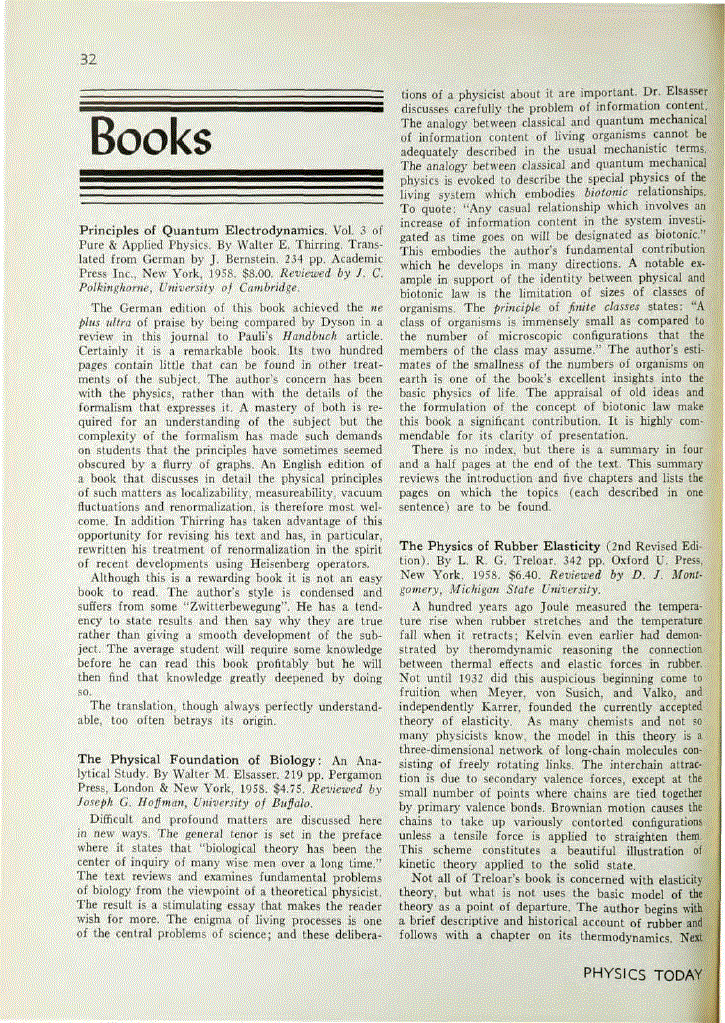 First page of <italic>Principles of Quantum Electrodynamics</italic>