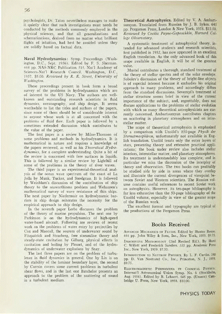 First page of <italic>Naval Hydrodynamics</italic>