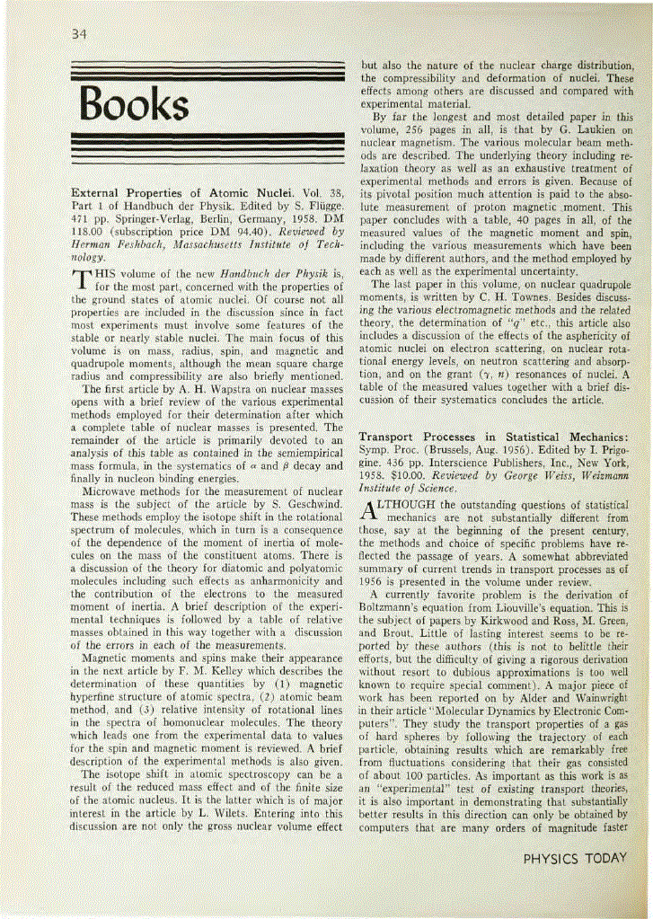 First page of <italic>Transport Processes in Statistical Mechanics</italic>