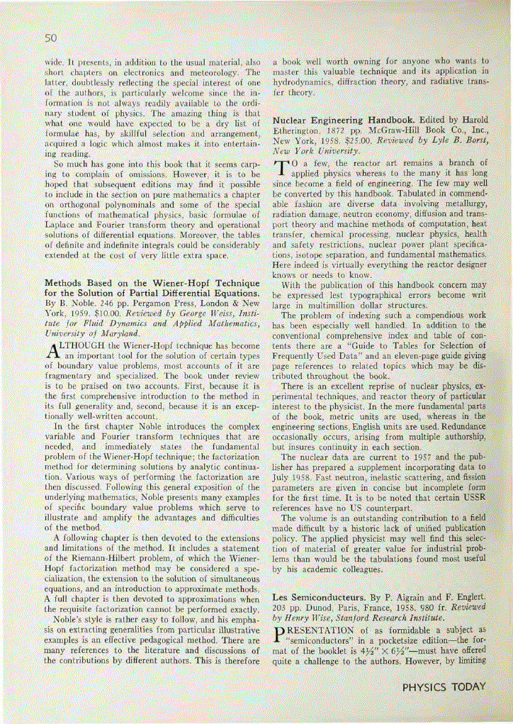 First page of <italic>Methods Based on the Wiener‐Hopf Technique for the Solution of Partial Differential Equations</italic>