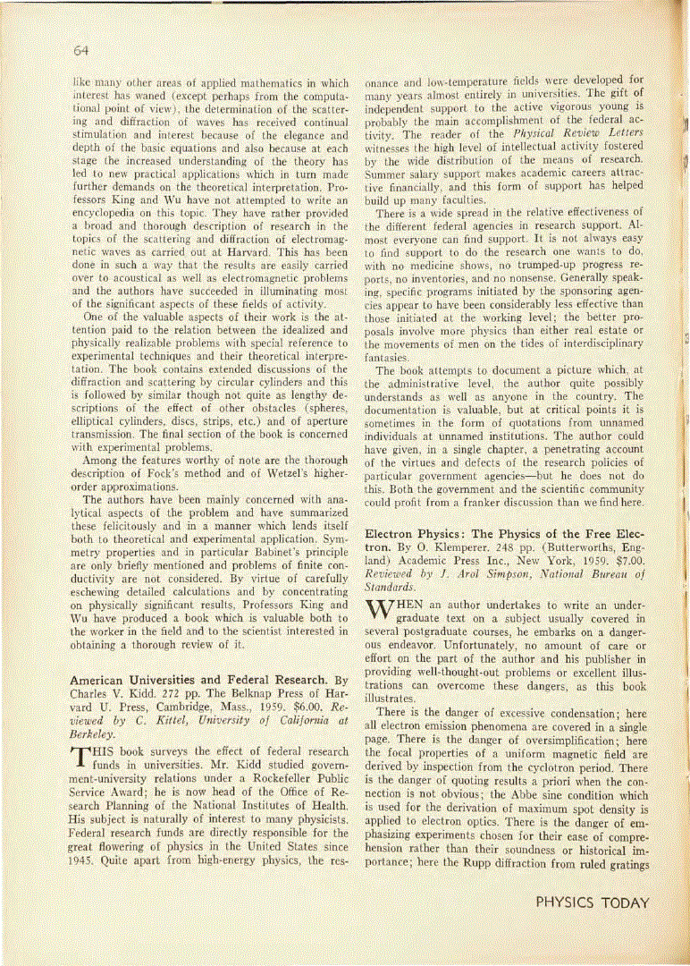 First page of <italic>Electron Physics: The Physics of the Free Electron</italic>